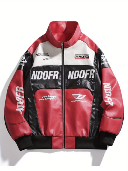 Woman Ndofr Retro Motorcycle Racing Jacket