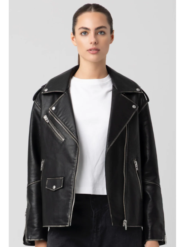 Women Blank NYC Moto Jacket