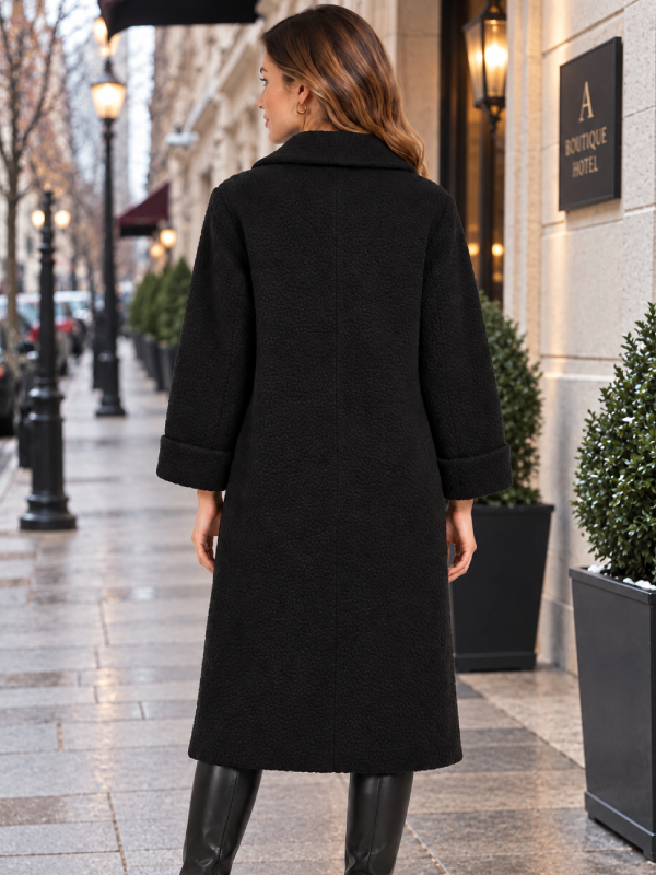 Persian Lamb Fur Women’s Black Long Coat