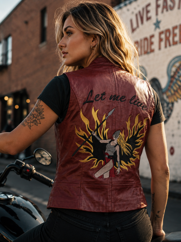 Women's Claire Redfield Leather Vest