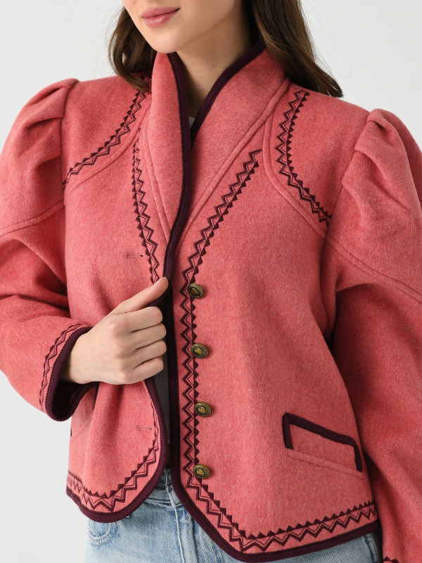 Women's Embroidered Boho Jacket