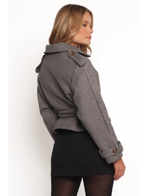 Women's Fashion Cropped Pea Coat