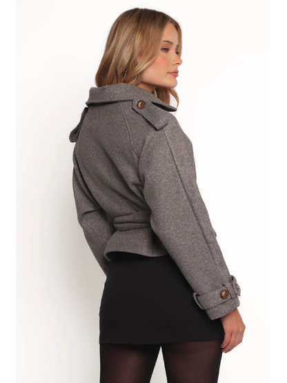 Women's Fashion Cropped Pea Coat