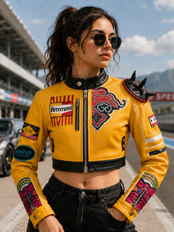 Women's Yellow Jacket Casual Full Sleeve Zipper