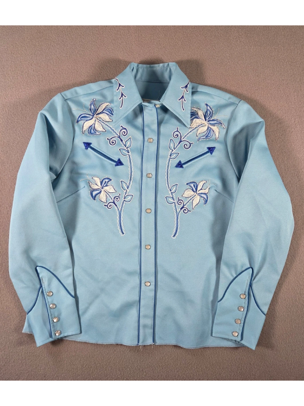 Womens California Ranchwear Blue Shirt
