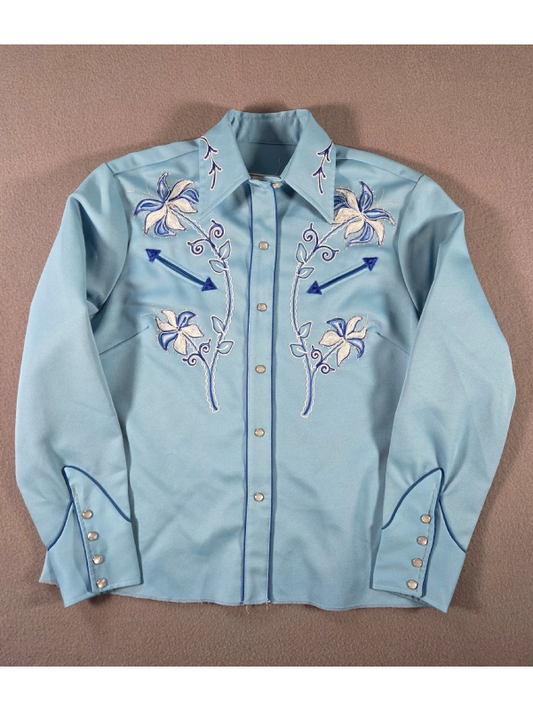 Womens California Ranchwear Blue Shirt