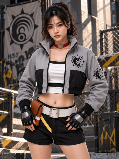 anime cropped jacket streetwear