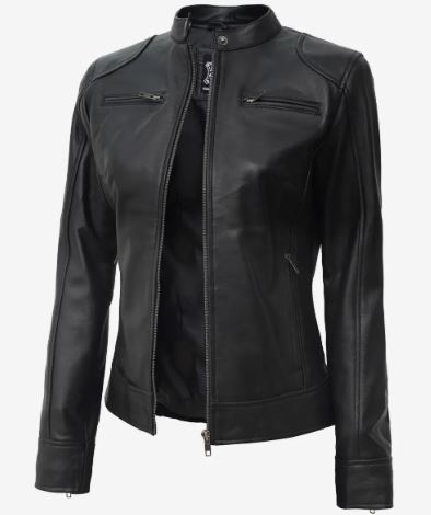 Women's Real Leather Black Premium Biker Jacket