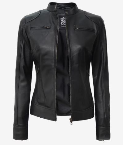 Women's Real Leather Black Premium Biker Jacket