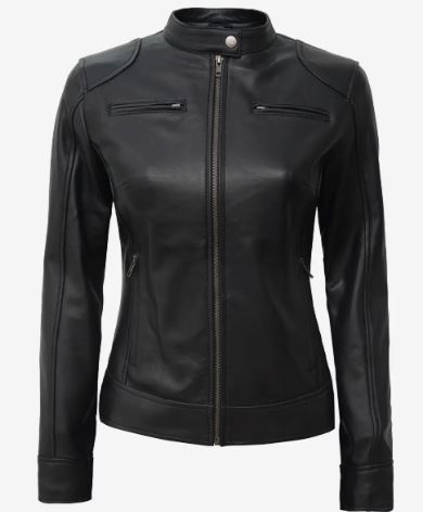 Women's Real Leather Black Premium Biker Jacket