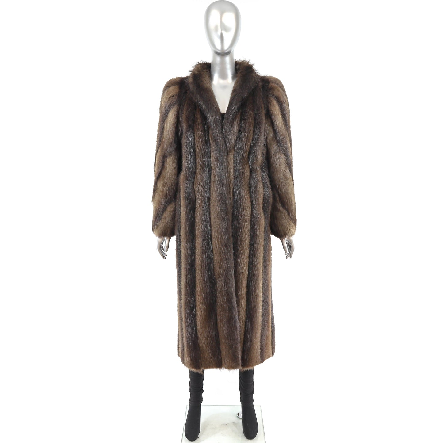 Luxurious Beaver Fur Coat - Women's Winter Fashion