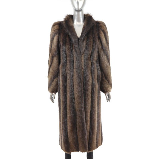 Luxurious Beaver Fur Coat - Women's Winter Fashion