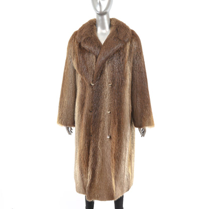 Women's Nordstrom Brown Beaver Fur Coat - Luxury Winter Outerwear | Nordstrom