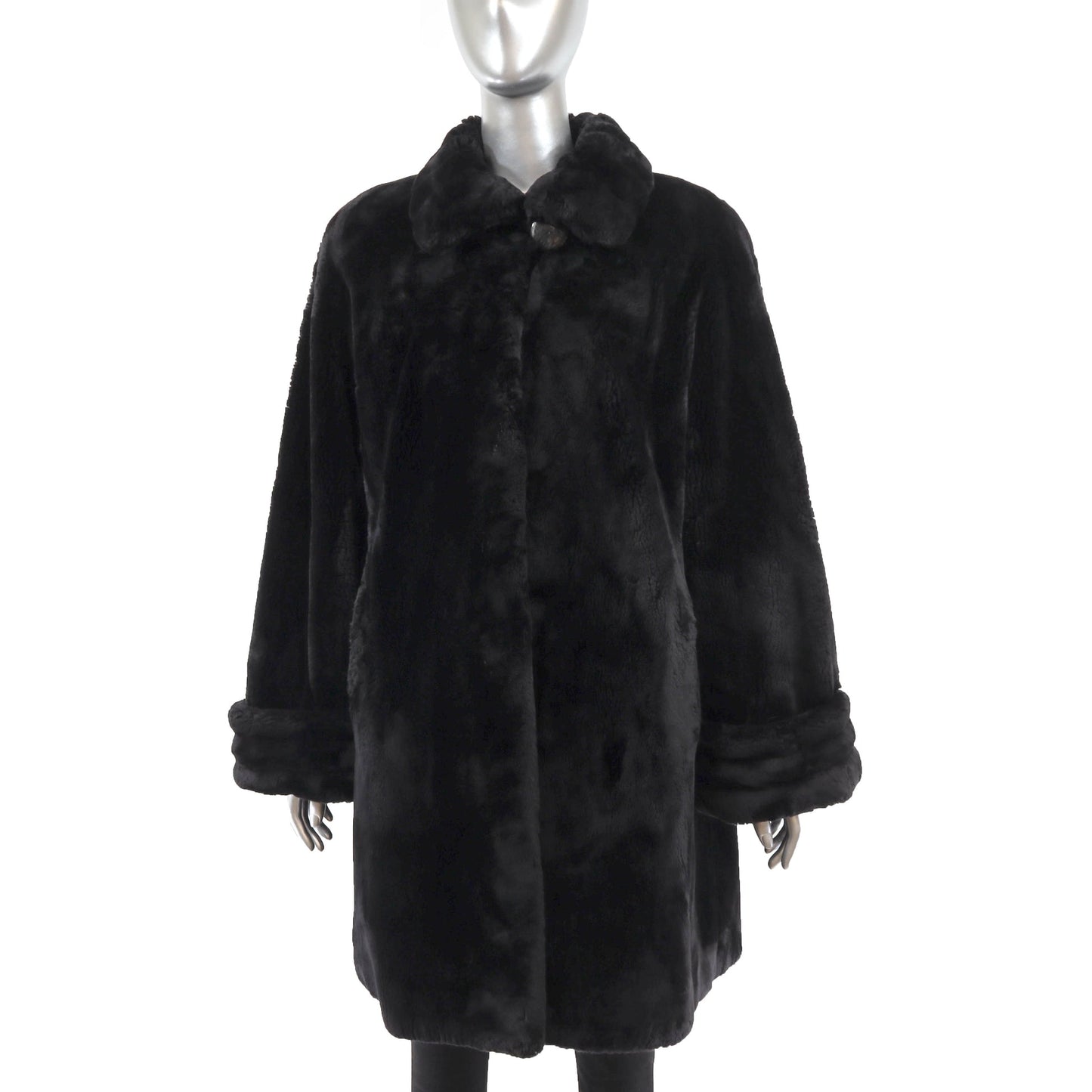 Women's Nordstrom Black Sheared Beaver Fur Coat - Luxury Winter Outerwear | Nordstrom