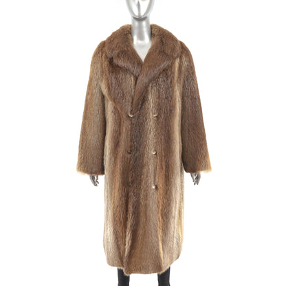 Women's Nordstrom Brown Beaver Fur Coat - Luxury Winter Outerwear | Nordstrom