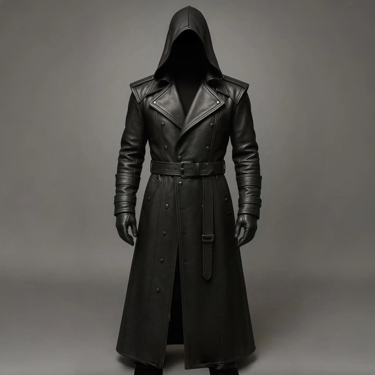 Gothic Steampunk Cyberpunk Full Length Duster Jacket