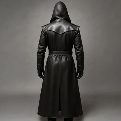 Gothic Steampunk Cyberpunk Full Length Duster Jacket