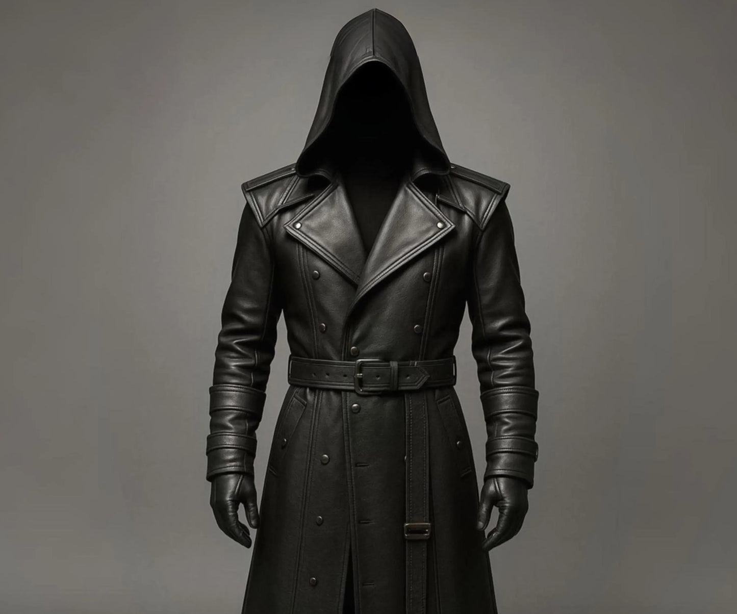 Gothic Steampunk Cyberpunk Full Length Duster Jacket