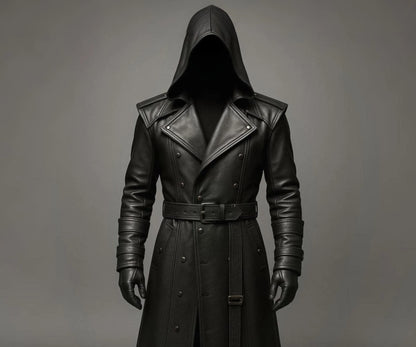 Gothic Steampunk Cyberpunk Full Length Duster Jacket