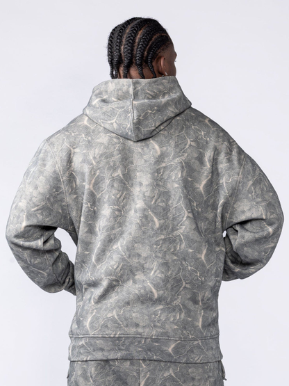 gothic oversized hoodie washed tree camo 2026