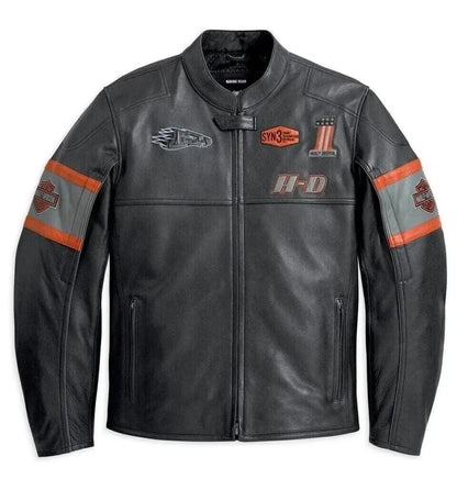 Harley Davidson Men’s  Screaming Eagle Leather Jacket