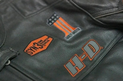 Harley Davidson Men’s  Screaming Eagle Leather Jacket