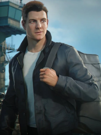 james bond 007 first light black leather jacket