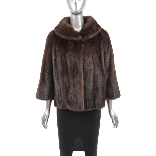 Brown Mink Fur Jacket - Gift For Her