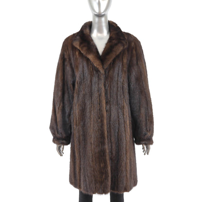 Brown Mink Fur Coat Stroller - Gift For Her