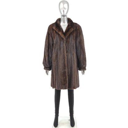 Brown Mink Fur Coat Stroller - Gift For Her