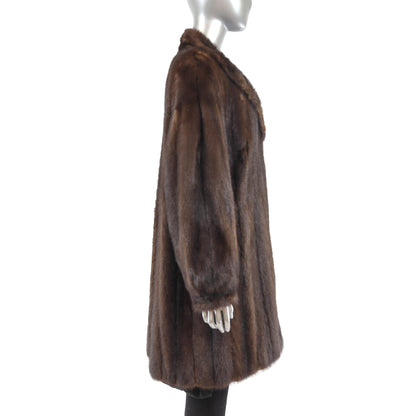 Brown Mink Fur Coat Stroller - Gift For Her