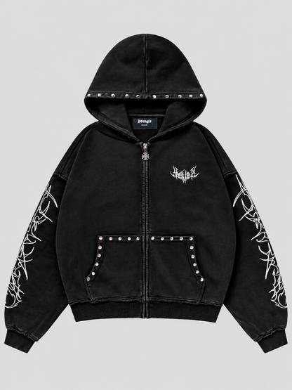 native american zip hoodie