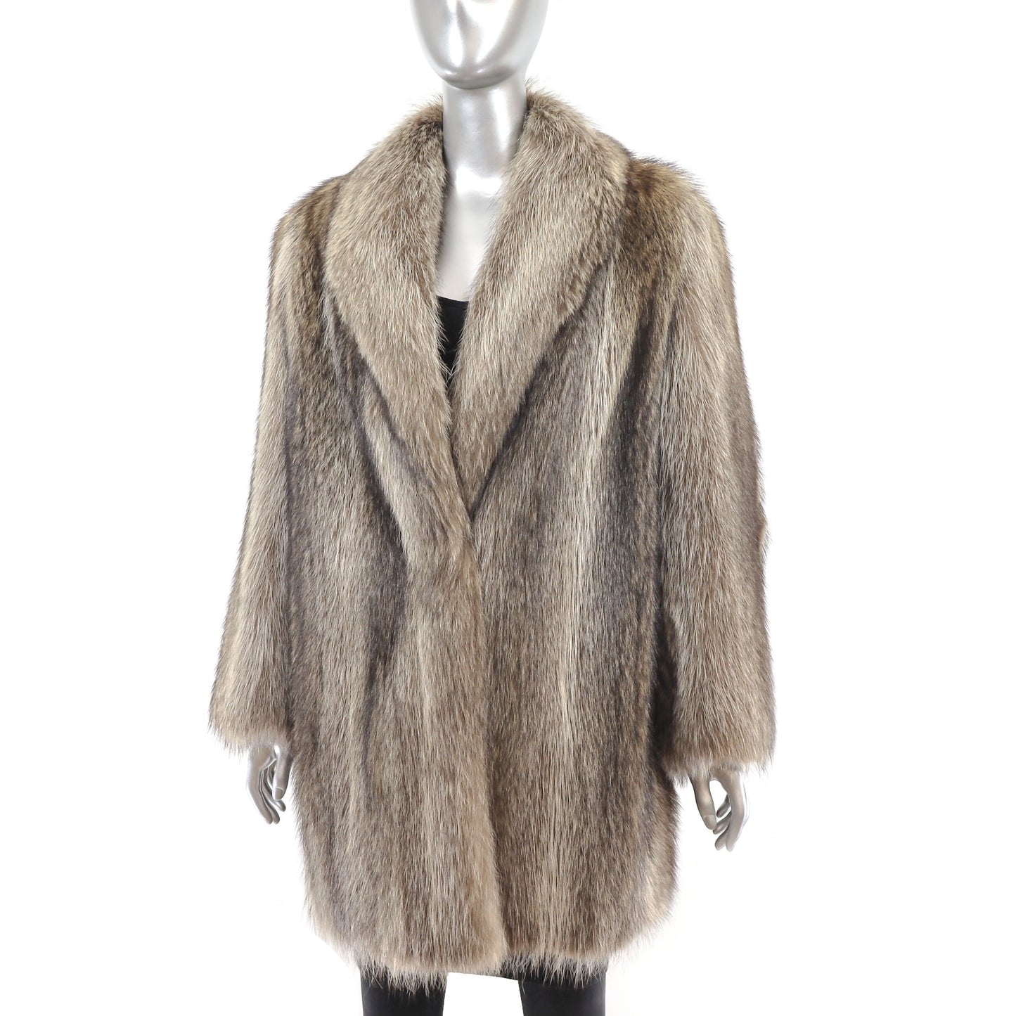 Raccoon Fur Stroller - Women's Winter Coat