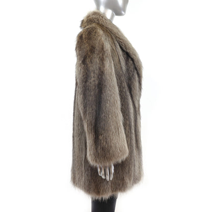 Raccoon Fur Stroller - Women's Winter Coat