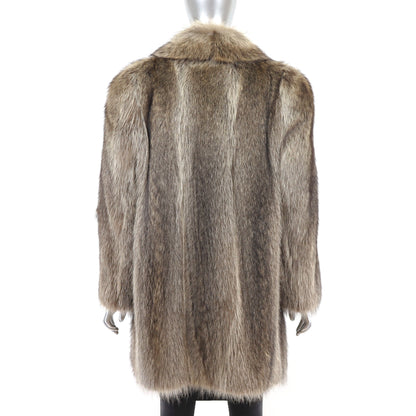 Raccoon Fur Stroller - Women's Winter Coat