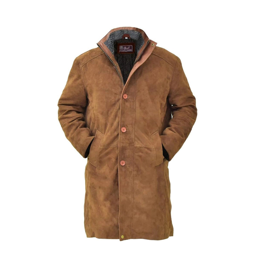 Walt Longmire Brown Suede Coat - suede jacket