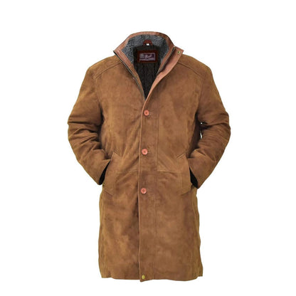 Walt Longmire Brown Suede Coat - suede jacket