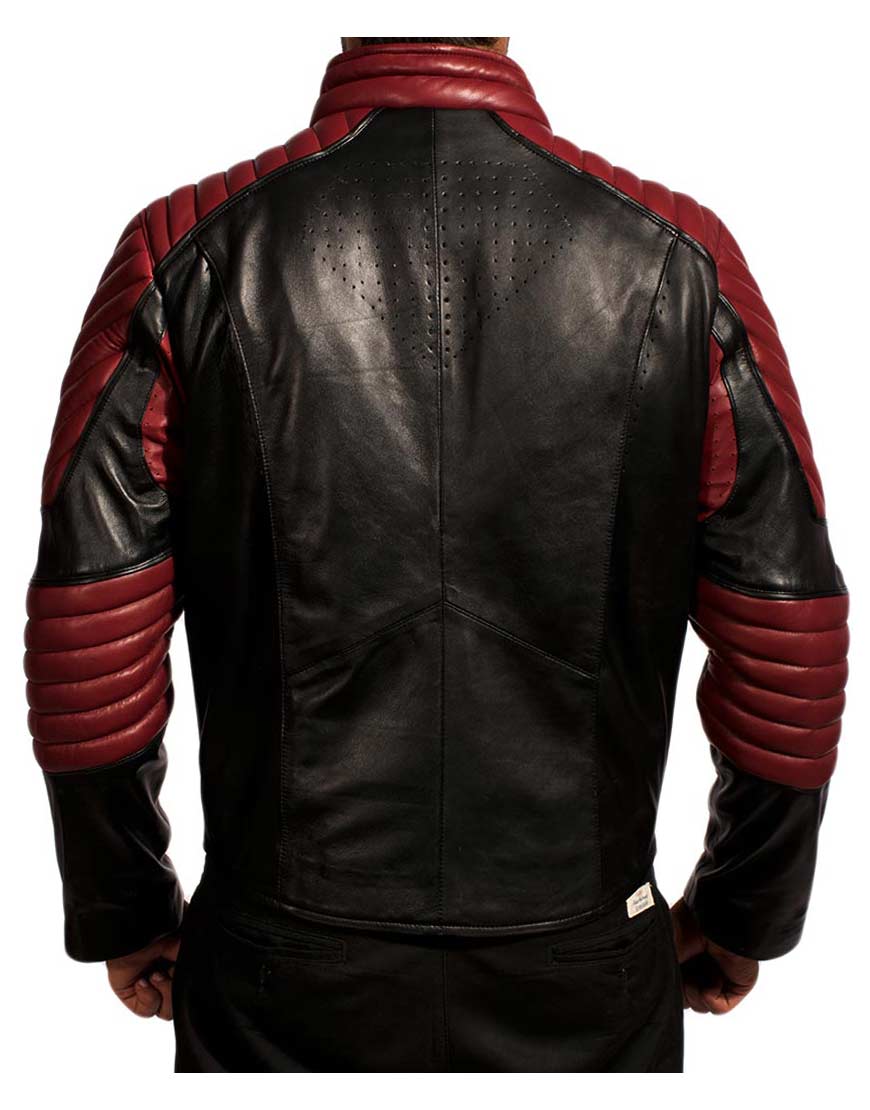 Clark Kent Leather Jacket – Red & Black Smallville Style