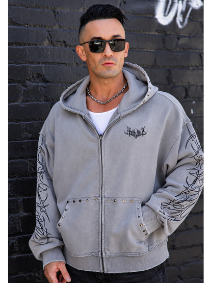 tribal zip up hoodie