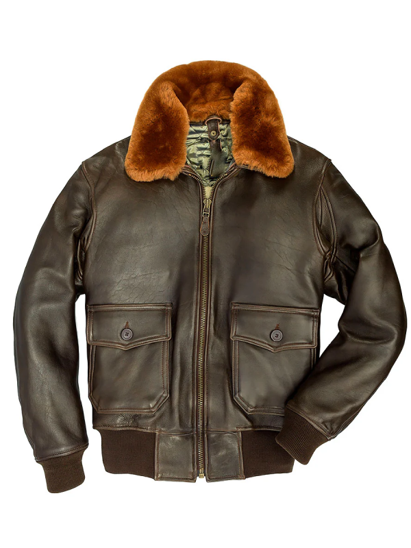 us navy lambskin g1 flight jacket mens brown cockpit usa