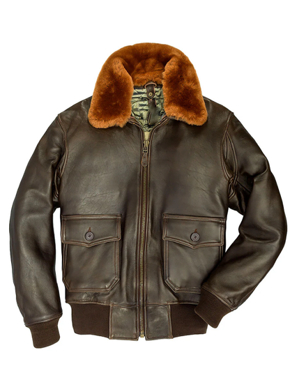 us navy lambskin g1 flight jacket mens brown cockpit usa